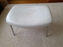 Italian vintage leather footstool