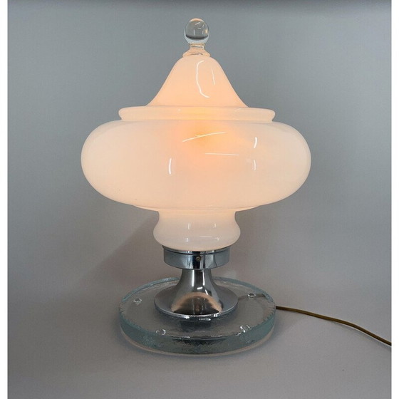 Image 1 of Italian vintage Murano glass table lamp by Carlo Nason for Mazzega, 1970s