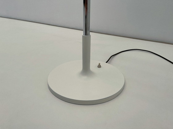 Image 1 of Adjustable Chrome And Wood Floor Lamp, Spain 1970