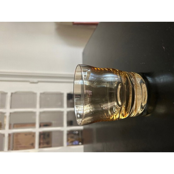 Image 1 of Set of 8 vintage glasses with iridescent reflections, 1970
