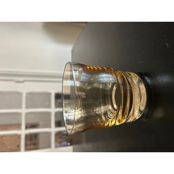 Image 1 of Set of 8 vintage glasses with iridescent reflections, 1970