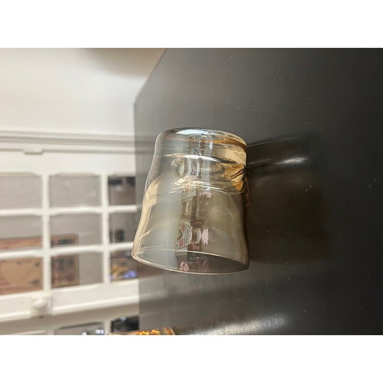 Image 1 of Set of 8 vintage glasses with iridescent reflections, 1970
