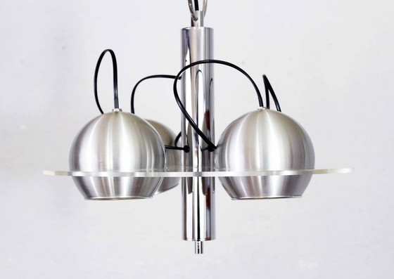 Image 1 of Raak Plexiglass And Metal Chandelier From The 70S