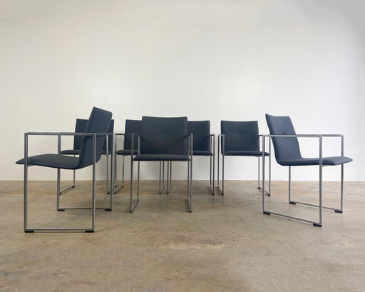 7X Arco Frame Chairs By Burkhard Vogtherr