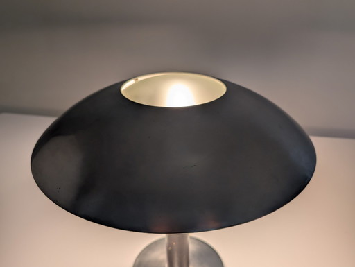 Leather Table Lamp By Metalarte, 1962