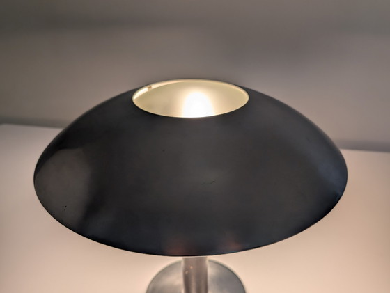 Image 1 of Leather Table Lamp By Metalarte, 1962