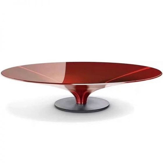 Image 1 of Table Basse Roche Bobois Modèle " Ovni " Design Vincenzo Maiolino La Forme Particulière Du Cône Des Tables Basses Ovni