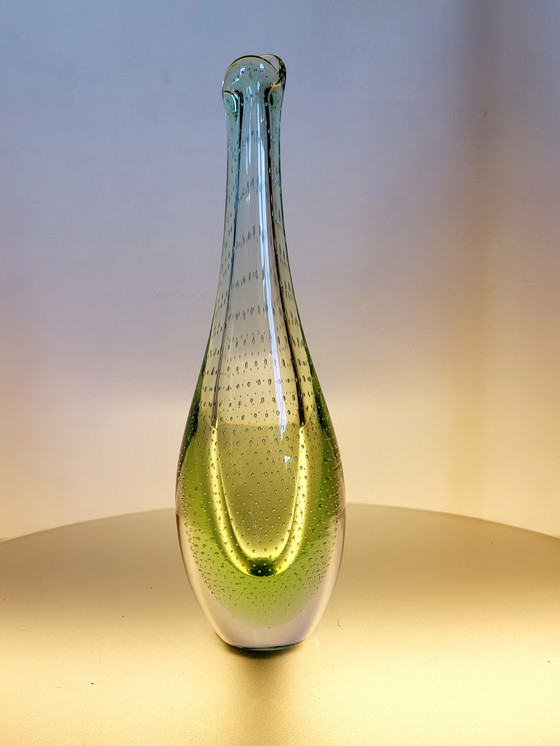 Image 1 of Scandinavian glass vase Per Lütken for Holmegaard, Denmark, 1950