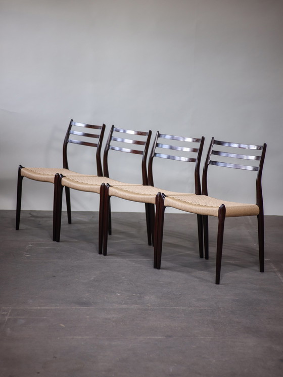 Image 1 of 4x N.O. Møller dining chairs 78 Danish design