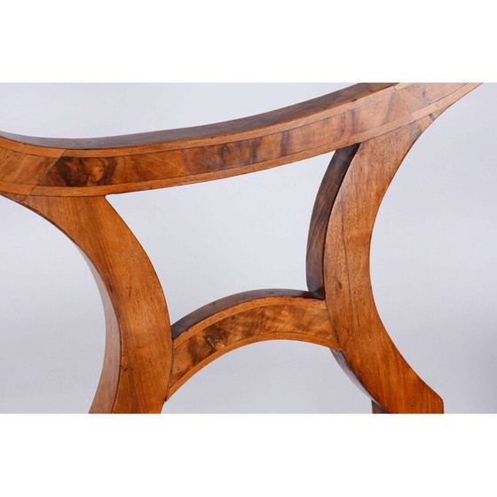 Image 1 of Set of 4 vintage Biedermeier chairs in oak and walnut, Austria 1820