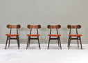 4x Louis van Teeffelen dining chairs