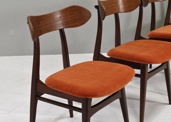 Image 1 of 4x chaises de salle à manger Louis van Teeffelen