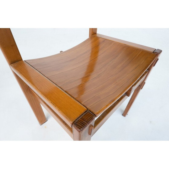 Image 1 of Set of 6 vintage chairs by Giuseppe Rivadossi, Italy 1980