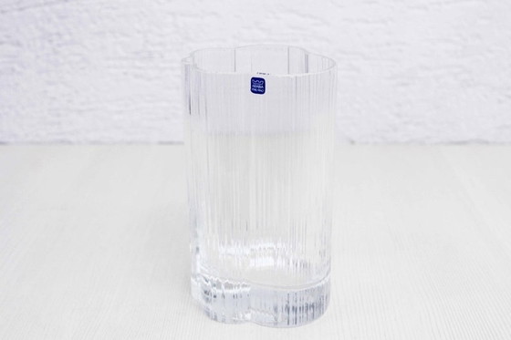 Image 1 of Cumulus crystal vase by Markku Salo for Nuutajarvi Arabia Finland 1970