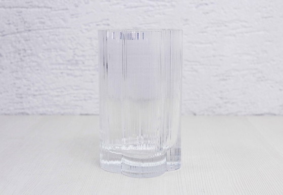 Image 1 of Cumulus crystal vase by Markku Salo for Nuutajarvi Arabia Finland 1970