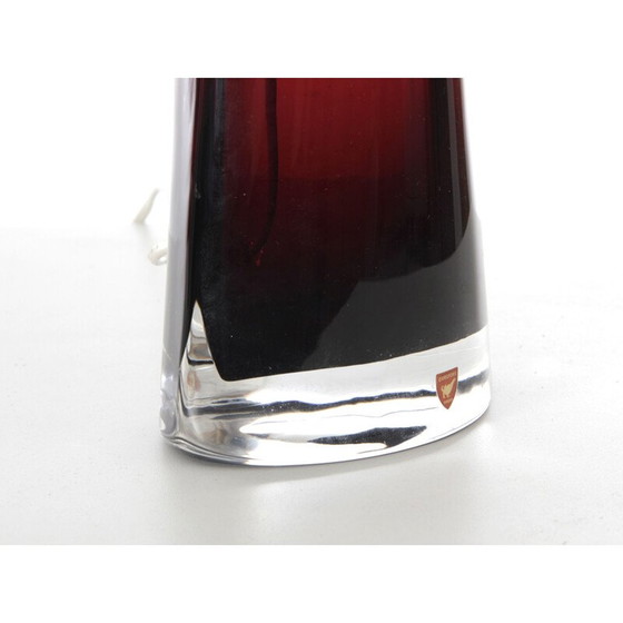 Image 1 of Coppia di lampade d'epoca in cristallo modello Rd 1566 di Carl Fagerlund per Orrefors, 1960