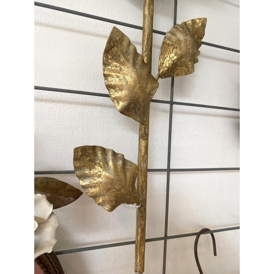 Image 1 of Contemporary Wall Lamp Wall Sconce Florence Style Painted In Gold-Leaf And Clay