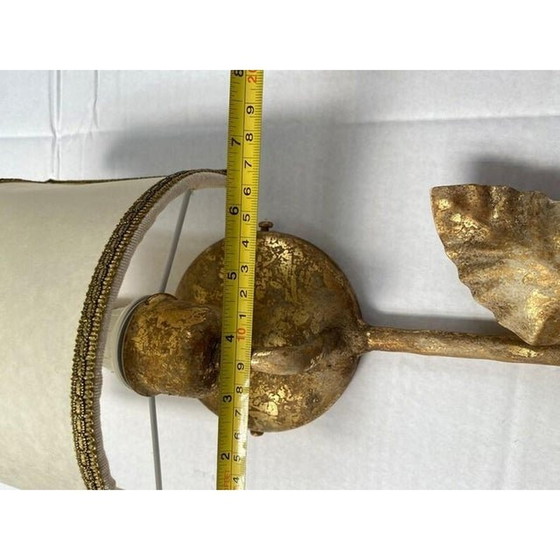 Image 1 of Contemporary Wall Lamp Wall Sconce Florence Style Painted In Gold-Leaf And Clay