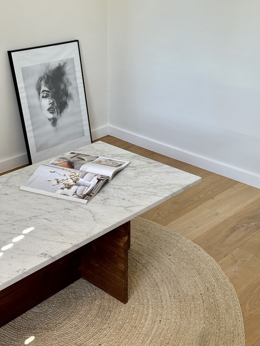 Marble coffee table