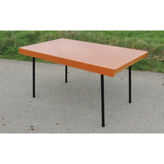 Image 1 of dining table elm, Gerard GUERMONPREZ - 50s