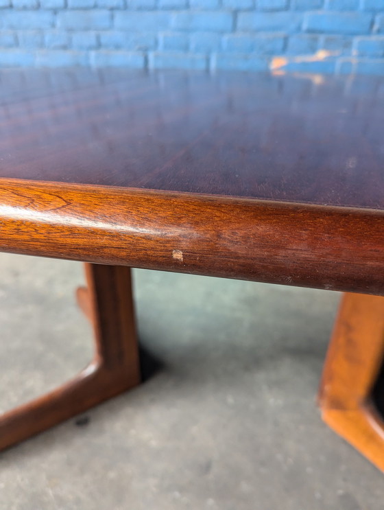 Image 1 of Vintage Dining Table Oval Teak Extendable