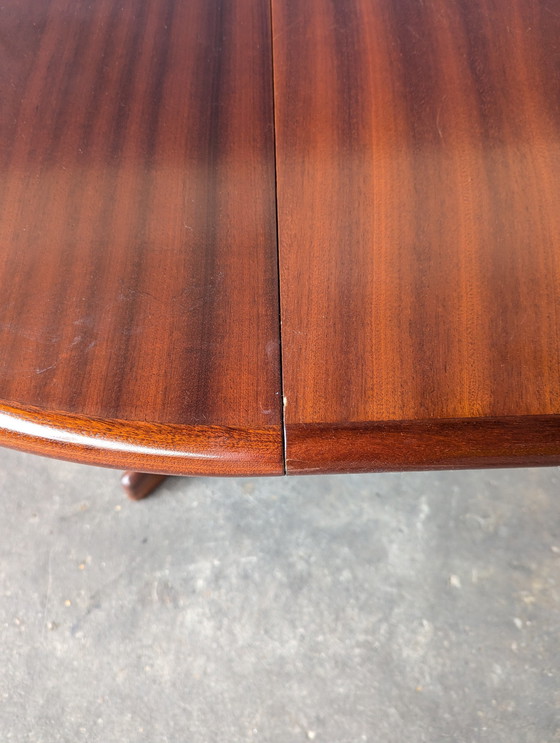 Image 1 of Vintage Dining Table Oval Teak Extendable