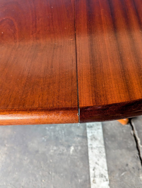 Image 1 of Vintage Dining Table Oval Teak Extendable