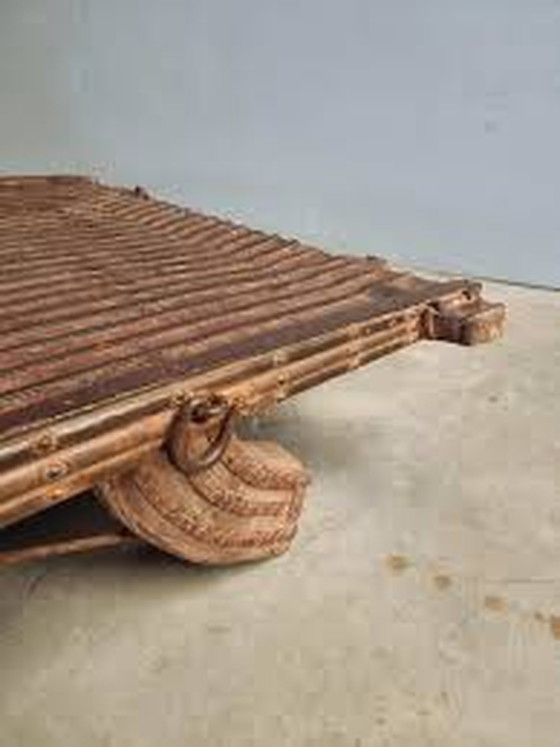 Image 1 of Antique Camel Cart Table