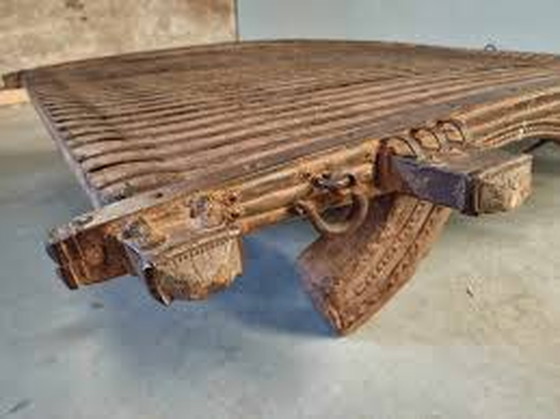 Image 1 of Antique Camel Cart Table