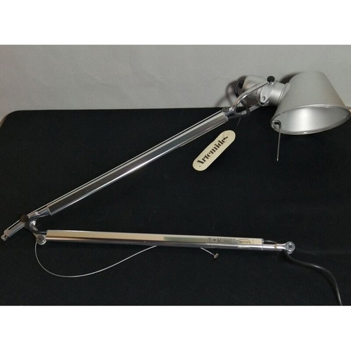 Vintage aluminum architect lamp model tolomeo by artemide by Michele de Lucchi and Giancarlo Fassina