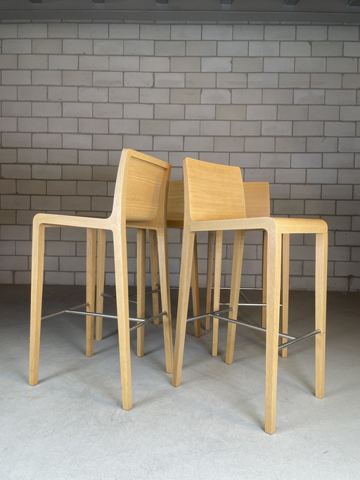 4x Pedrali Barstool Young 426 oak