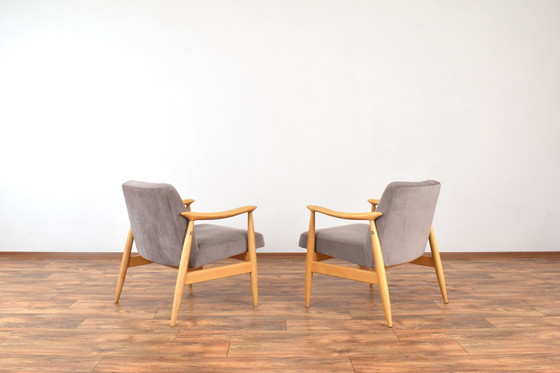 Image 1 of Mid-Century Polish Lounge Chairs By J. Kędziorek, 1960S. Set Of 2.