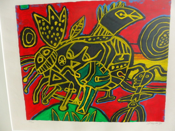 Image 1 of Corneille, Screenprint, Title, Oiseau Ne Du Paysage From 1992.