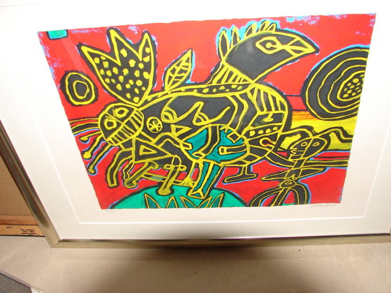 Image 1 of Corneille, Screenprint, Title, Oiseau Ne Du Paysage From 1992.