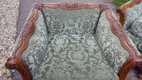 Image 1 of Exclusive French Italian Sofa,Completely Reupholstered