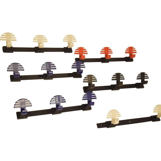 Image 1 of Set of 6 vintage coat hooks by Manade, 1980
