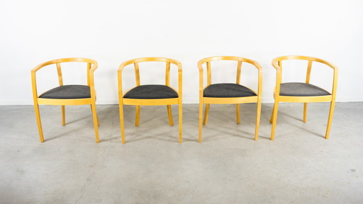 Hansen & Sørensen set of 4 armchairs