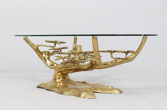 Image 1 of Hollywood Regency Bonsai Coffee Table by Willy Daro, Belgium, 1970s