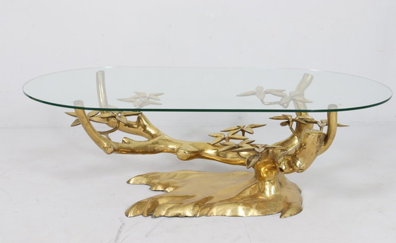 Image 1 of Hollywood Regency Bonsai Coffee Table by Willy Daro, Belgium, 1970s