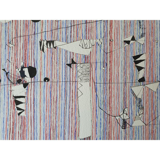 Image 1 of Acquerello vintage su carta n. 492 di Jérémie Iordanoff, 2009