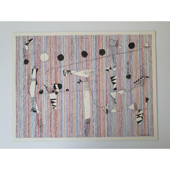 Image 1 of Acquerello vintage su carta n. 492 di Jérémie Iordanoff, 2009