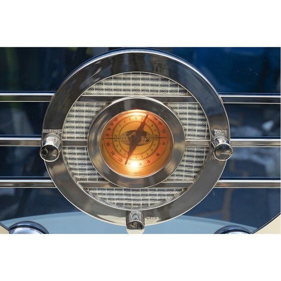 Image 1 of Vintage Sparton Bluebird 506 radio with cobalt blue mirror surface, 2000