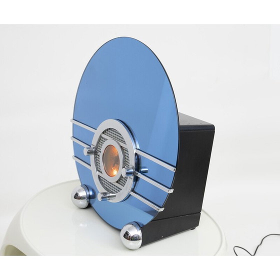 Image 1 of Vintage Sparton Bluebird 506 radio with cobalt blue mirror surface, 2000