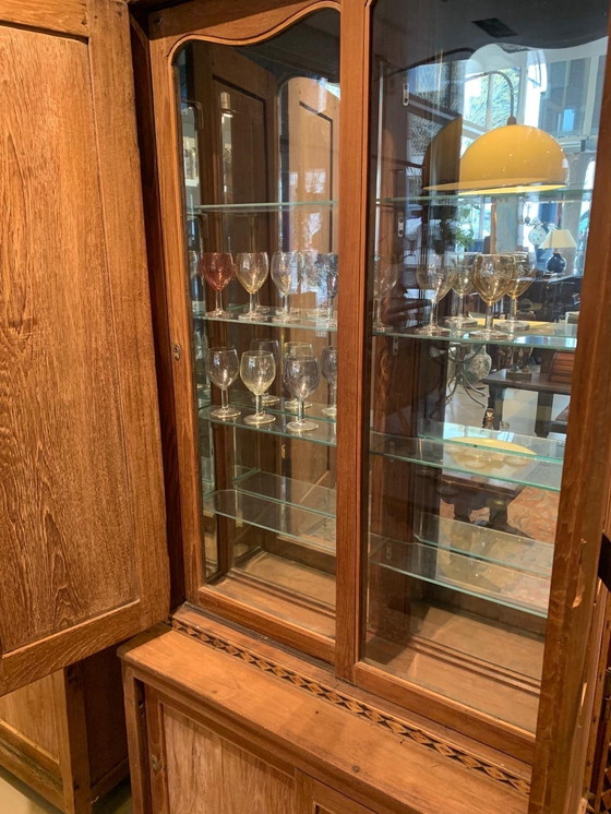 Image 1 of 2 Hungarian Art Deco Cabinets (Initially Used as Jewelry Display Cabinet. Art Deco Cabinets From Unknown Designer. Look Lic