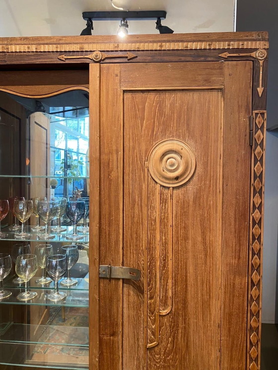 Image 1 of 2 Hungarian Art Deco Cabinets (Initially Used as Jewelry Display Cabinet. Art Deco Cabinets From Unknown Designer. Look Lic