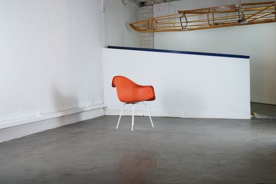 Image 1 of Vintage orange Fiberglass chair by Charles & Ray Eames for Vitra, 1960s