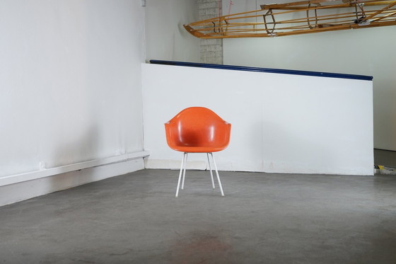 Image 1 of Vintage orange Fiberglass chair by Charles & Ray Eames for Vitra, 1960s