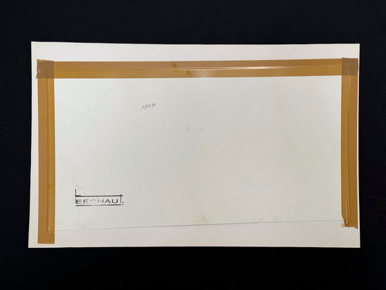 Image 1 of Eugene Eechaut (1928-2019) Paisaje en acuarela. 1970