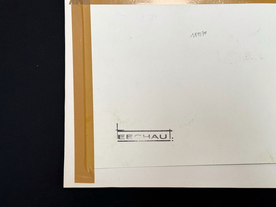 Image 1 of Eugene Eechaut (1928-2019) Paisaje en acuarela. 1970