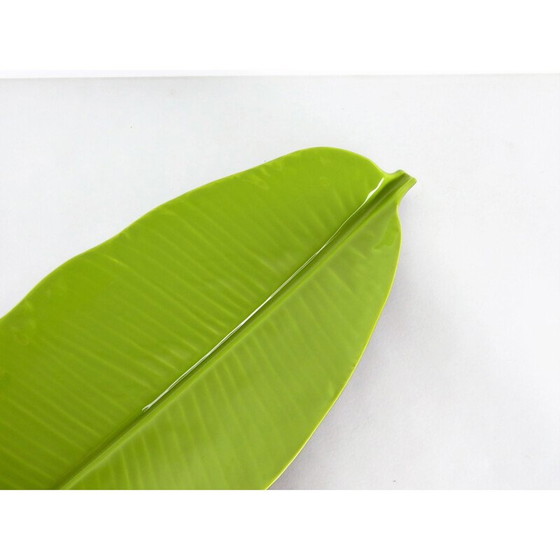 Image 1 of Vintage green ceramic bowl K.G by Lunéville, France 1960